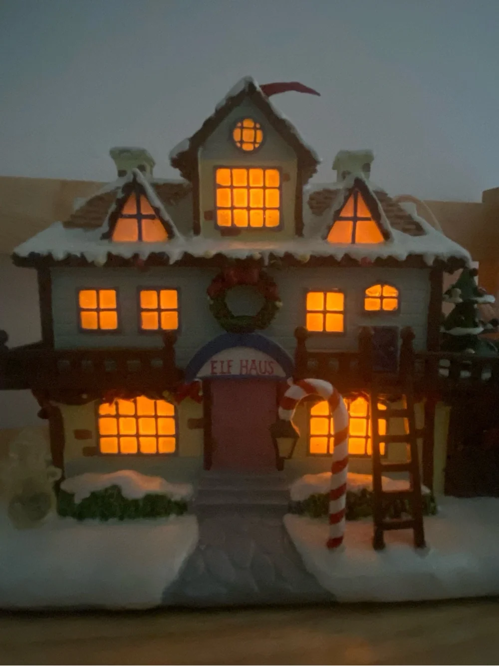 Hawthorn Village Rudolph Christmas Town Elf Haus Dormitory 2004 with CO